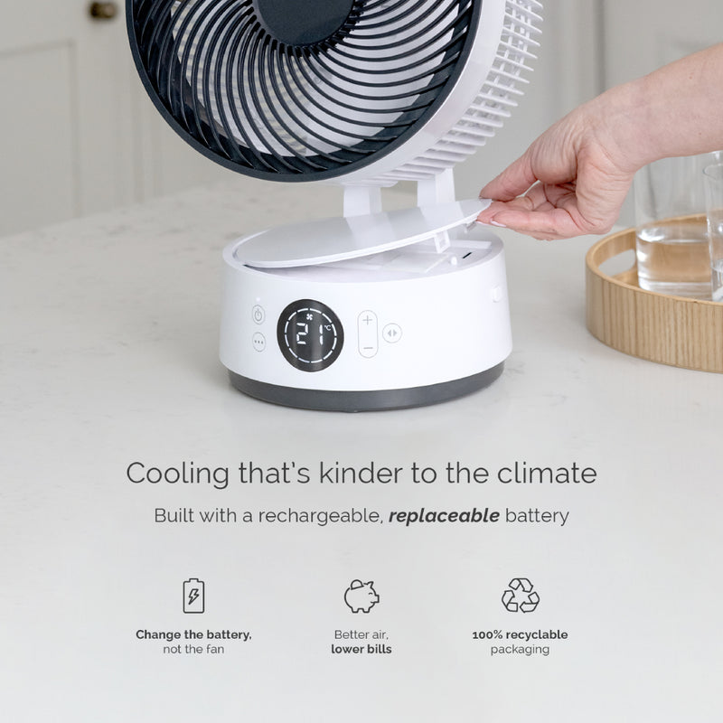 MeacoFan Sefte® 8 Inch Portable Battery Air Circulator - SEFTE8DS, Image 8 of 12